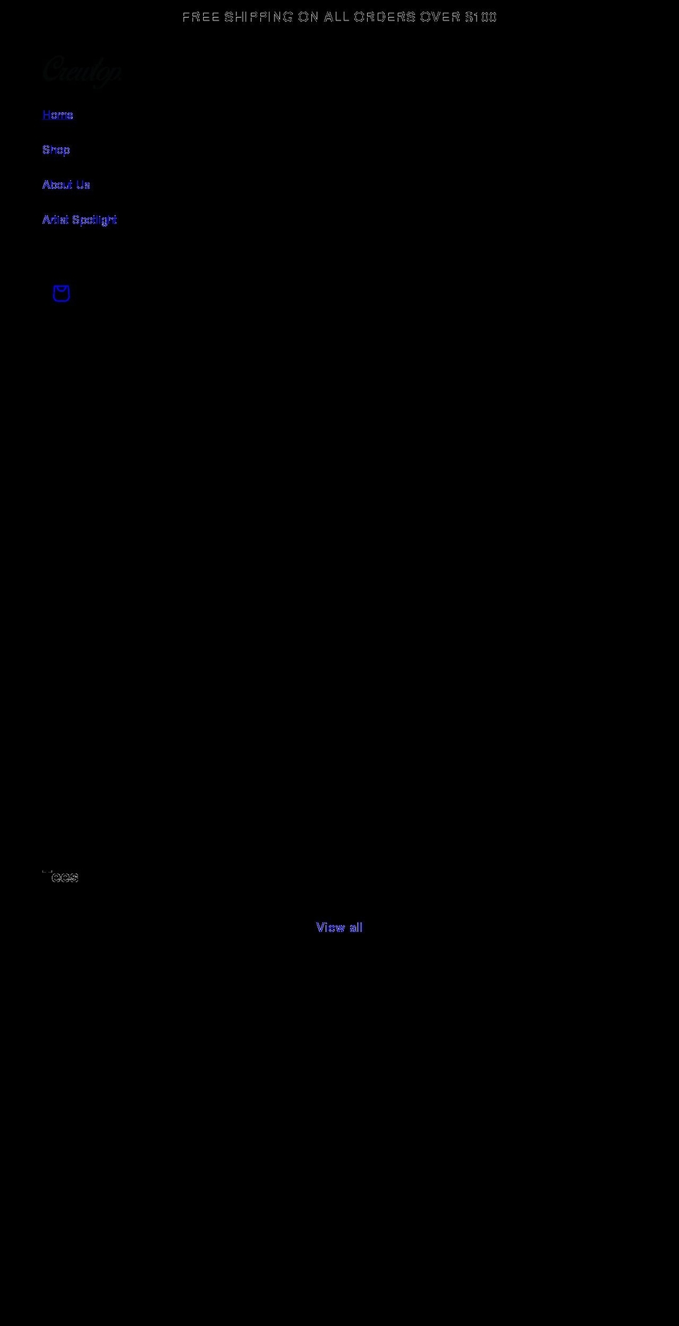 gwenwhite.com shopify website screenshot