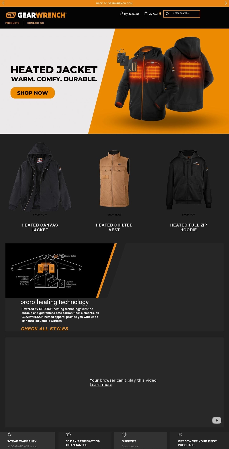 gwheated.com shopify website screenshot