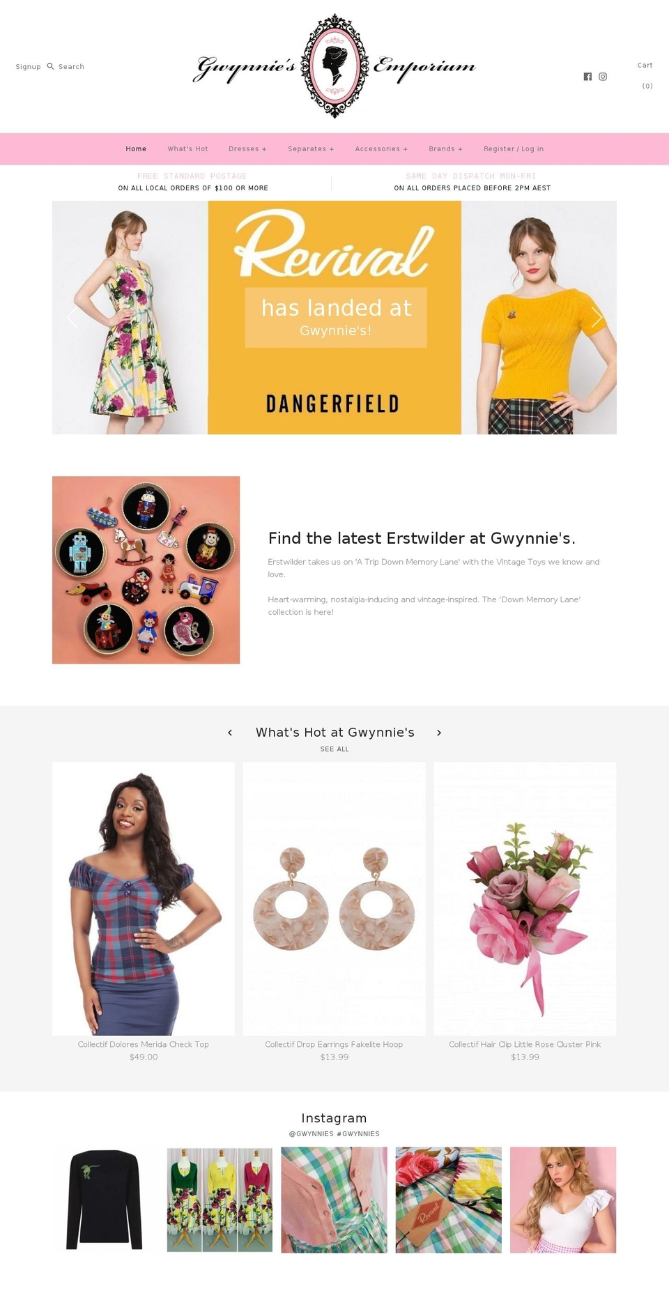 gwynnies.com — Shopify storefront screenshot