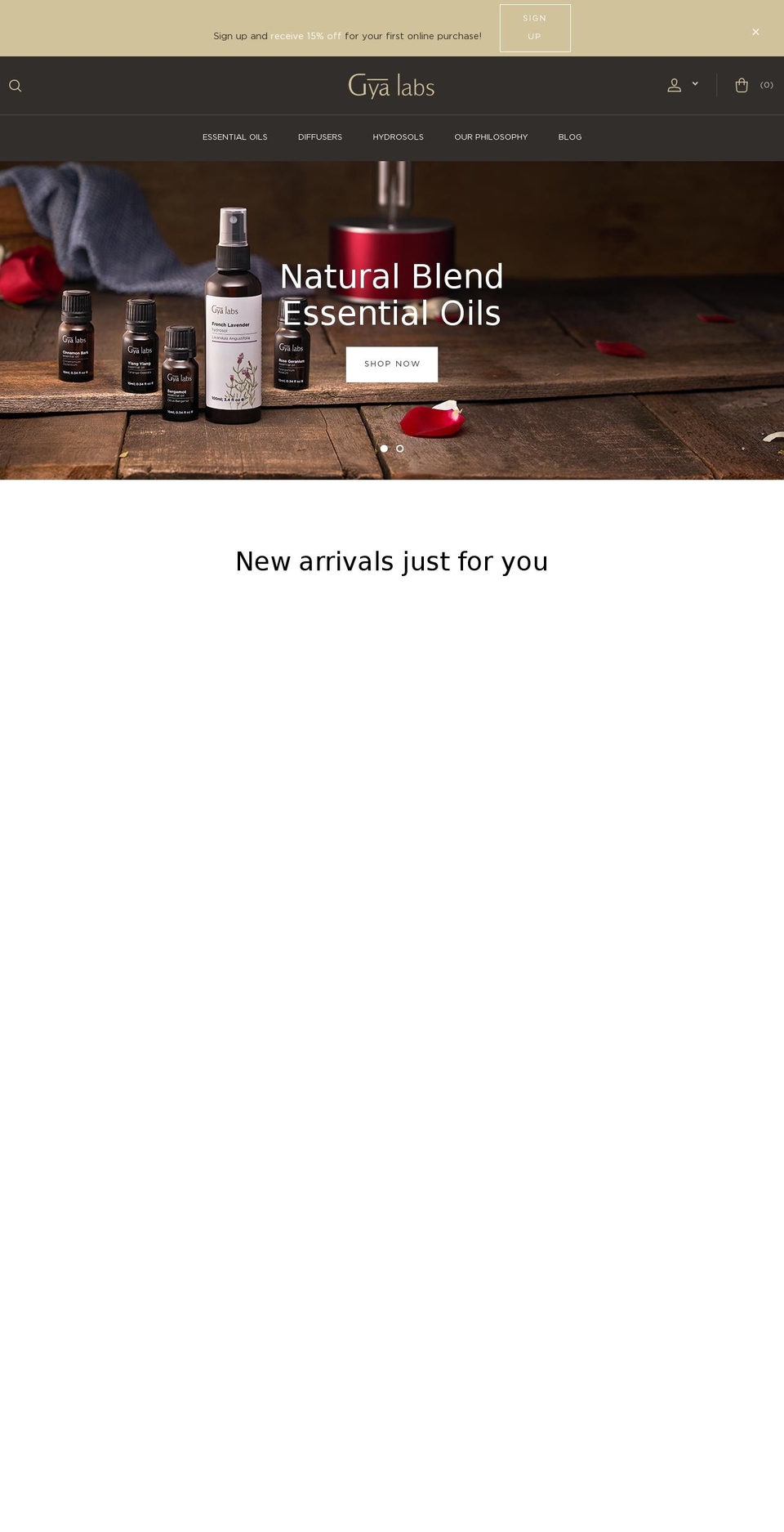 gyalabs.com — Shopify storefront screenshot