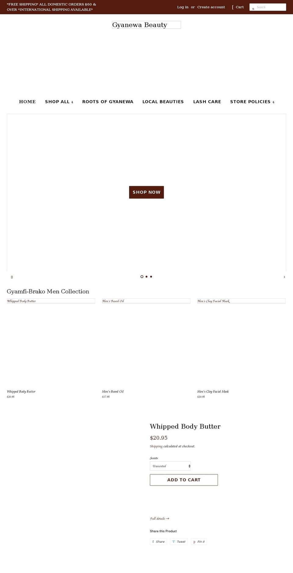 gyanewabeauty.com shopify website screenshot