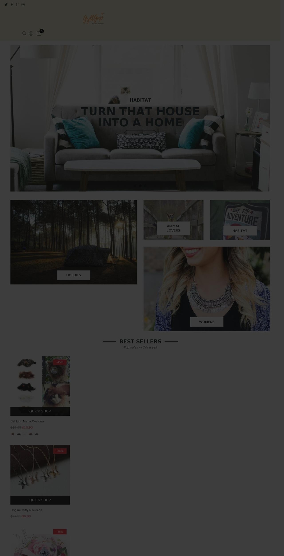 claue-1-1-2 Shopify theme site example gyftgap.com