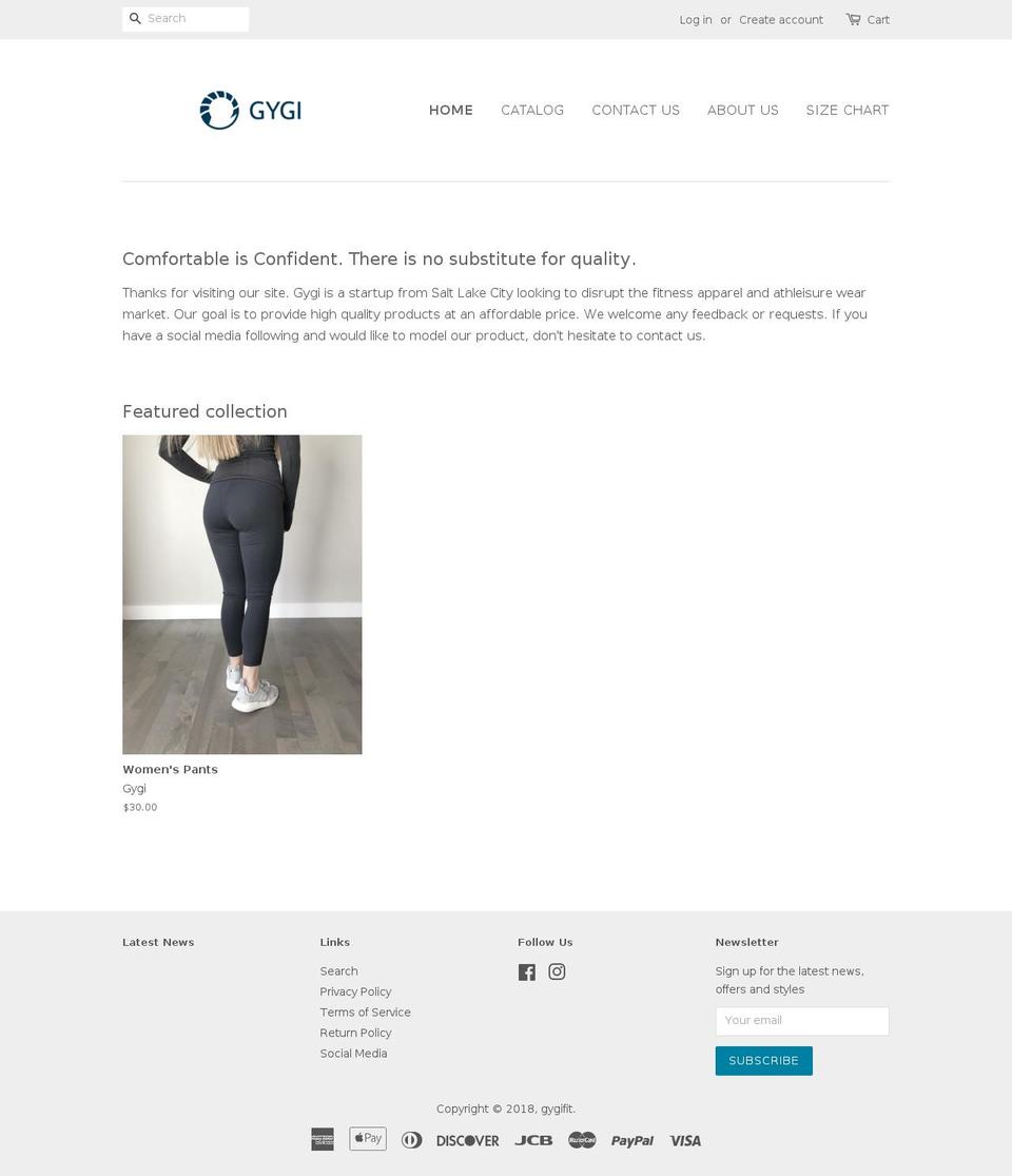 gygifit.com shopify website screenshot