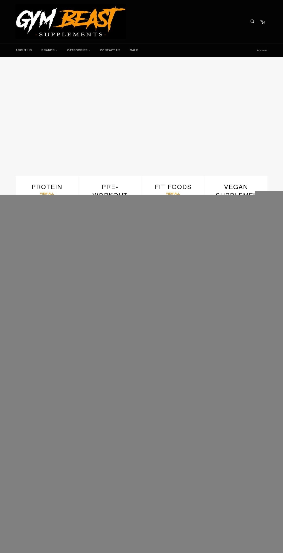 gym-beast.co.uk shopify website screenshot