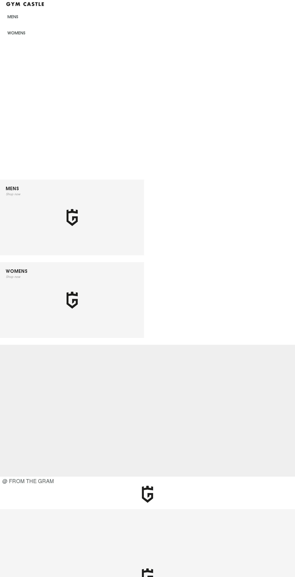 gymcastle.co.uk shopify website screenshot