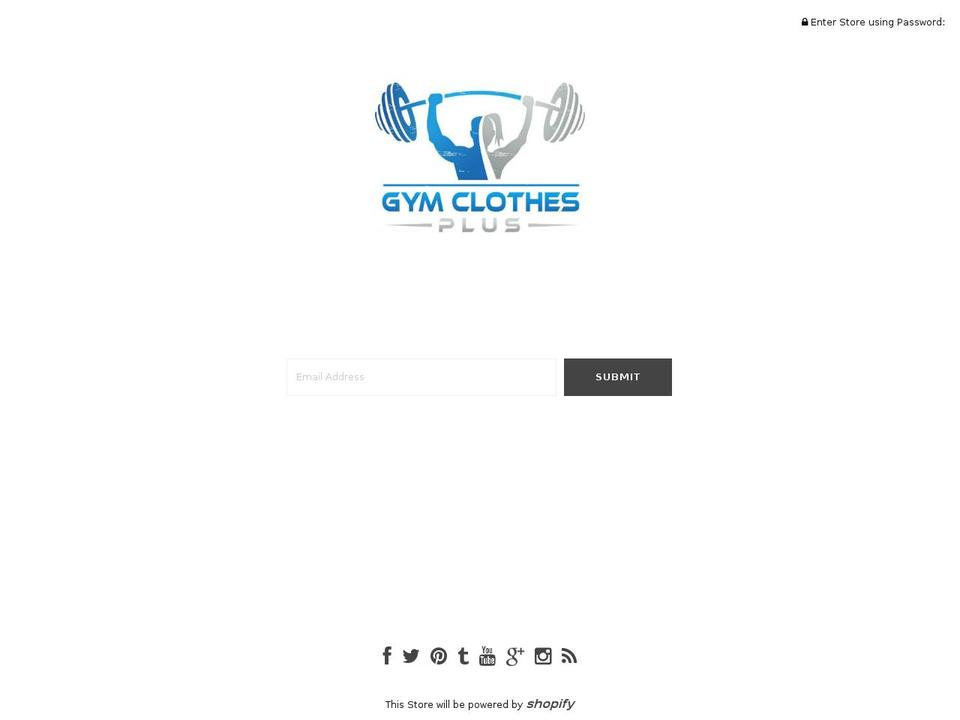 gymclothesplus.com — Shopify storefront screenshot