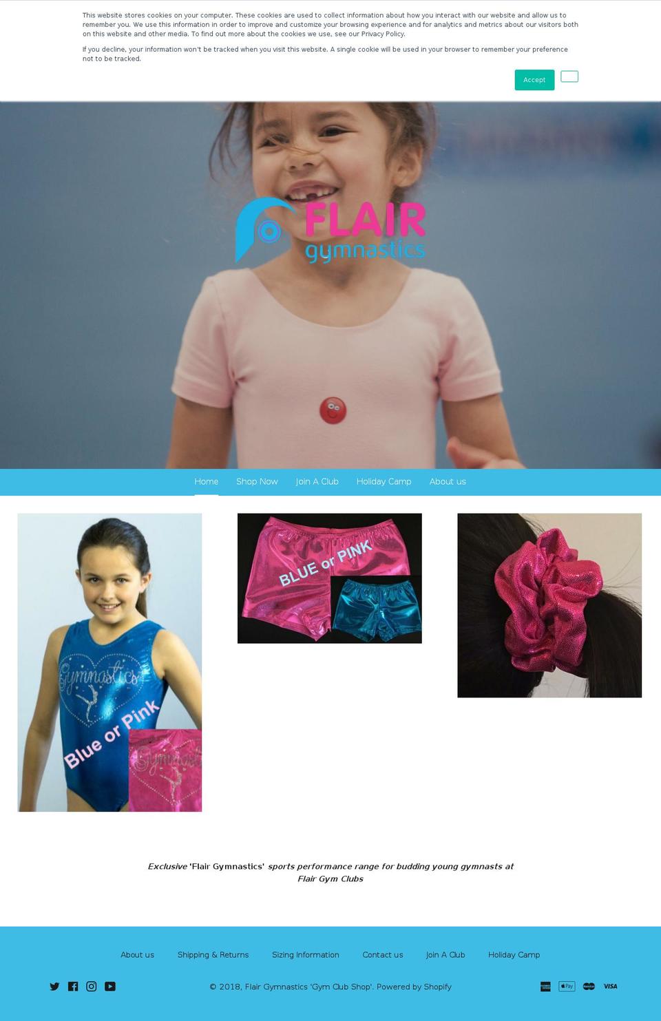 gymclubshop.com — Shopify storefront screenshot