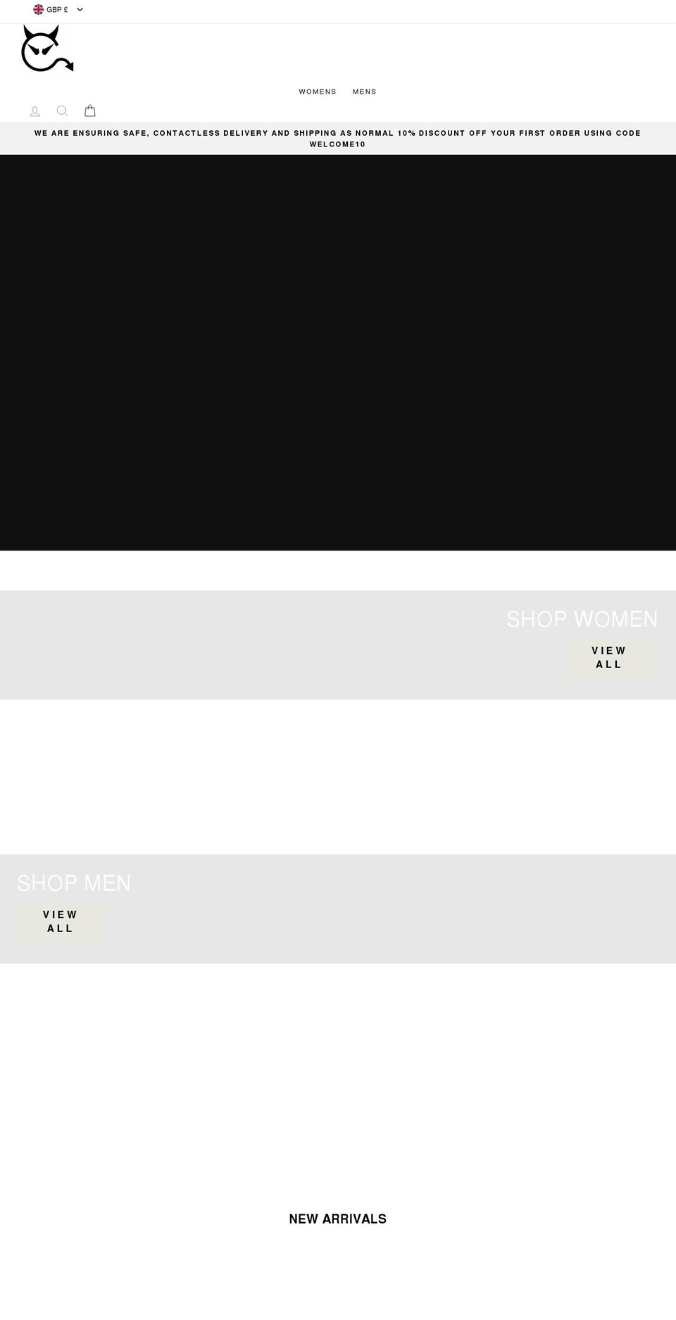 gymdevilclothing.com shopify website screenshot