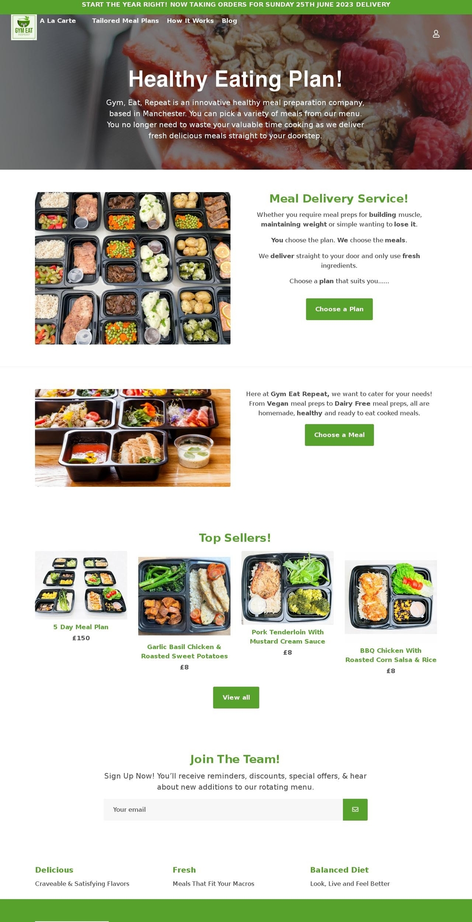 gymeatrepeat.co.uk shopify website screenshot