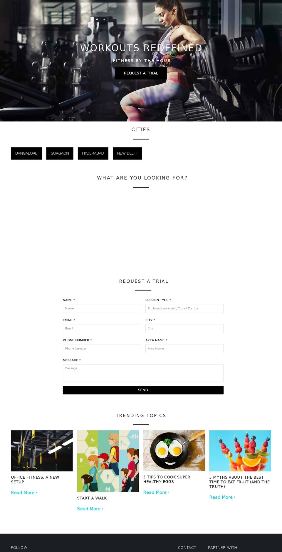 gymer.in shopify website screenshot