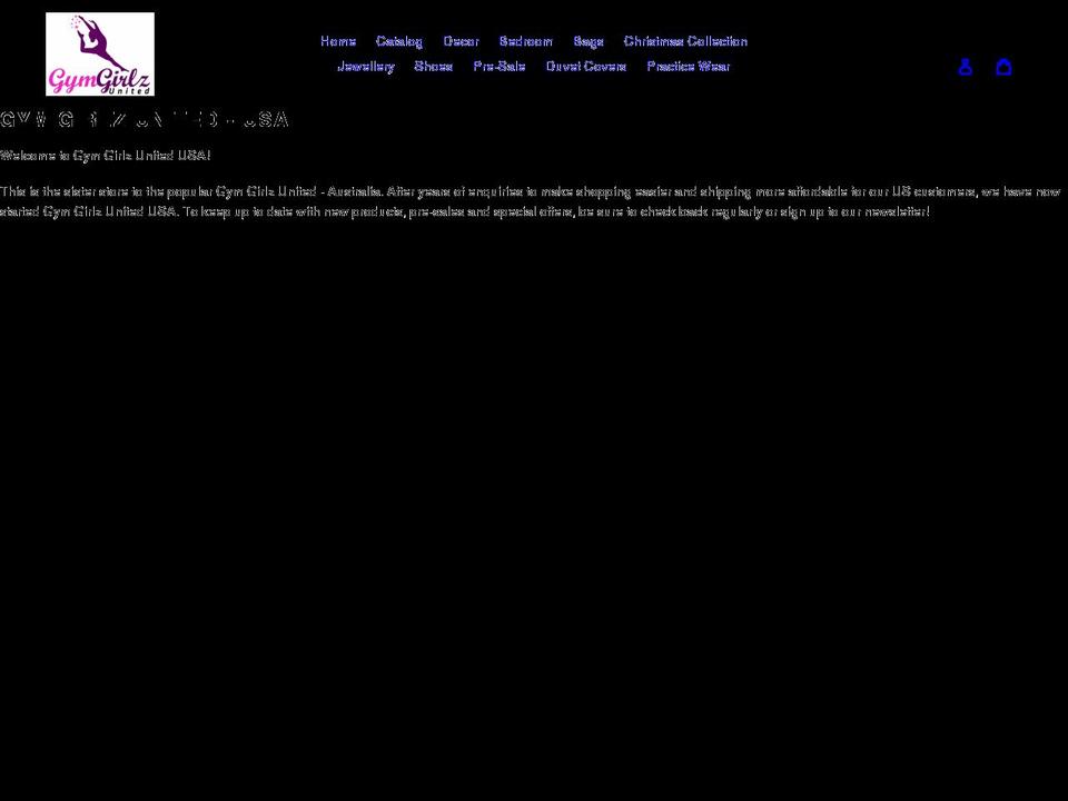 gymgirlzunited.com shopify website screenshot