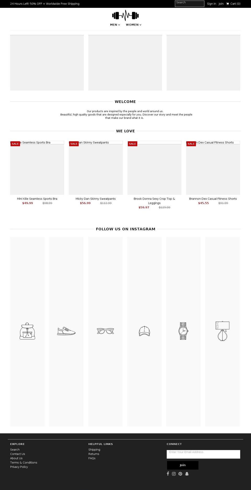 gymkilla.com — Shopify storefront screenshot