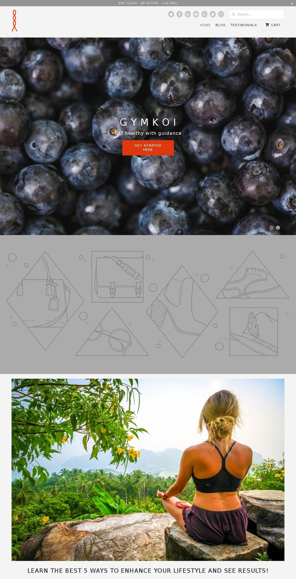 gymkoii.com shopify website screenshot