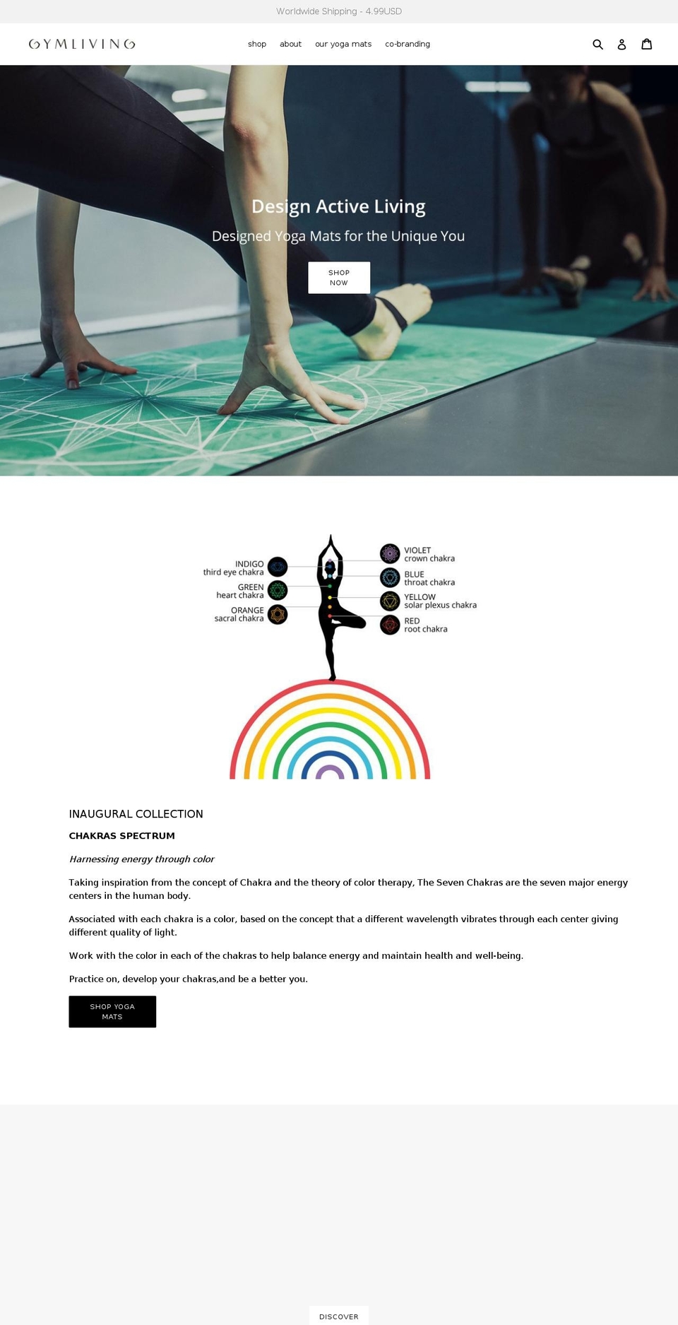 gymliving.net shopify website screenshot