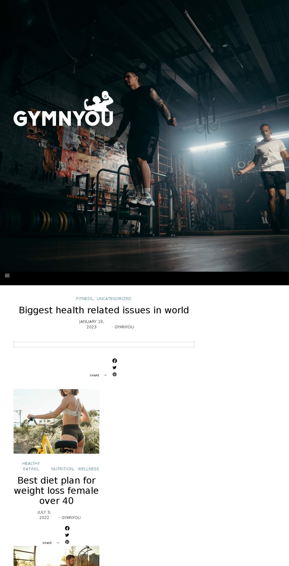 gymnyou.com — Shopify storefront screenshot