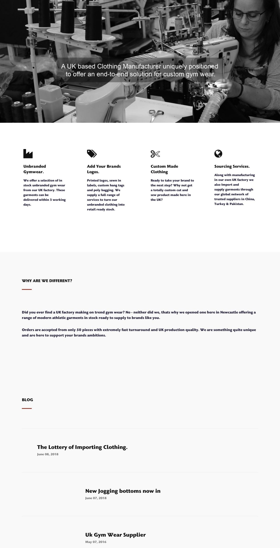 gymwearsupply.com — Shopify storefront screenshot