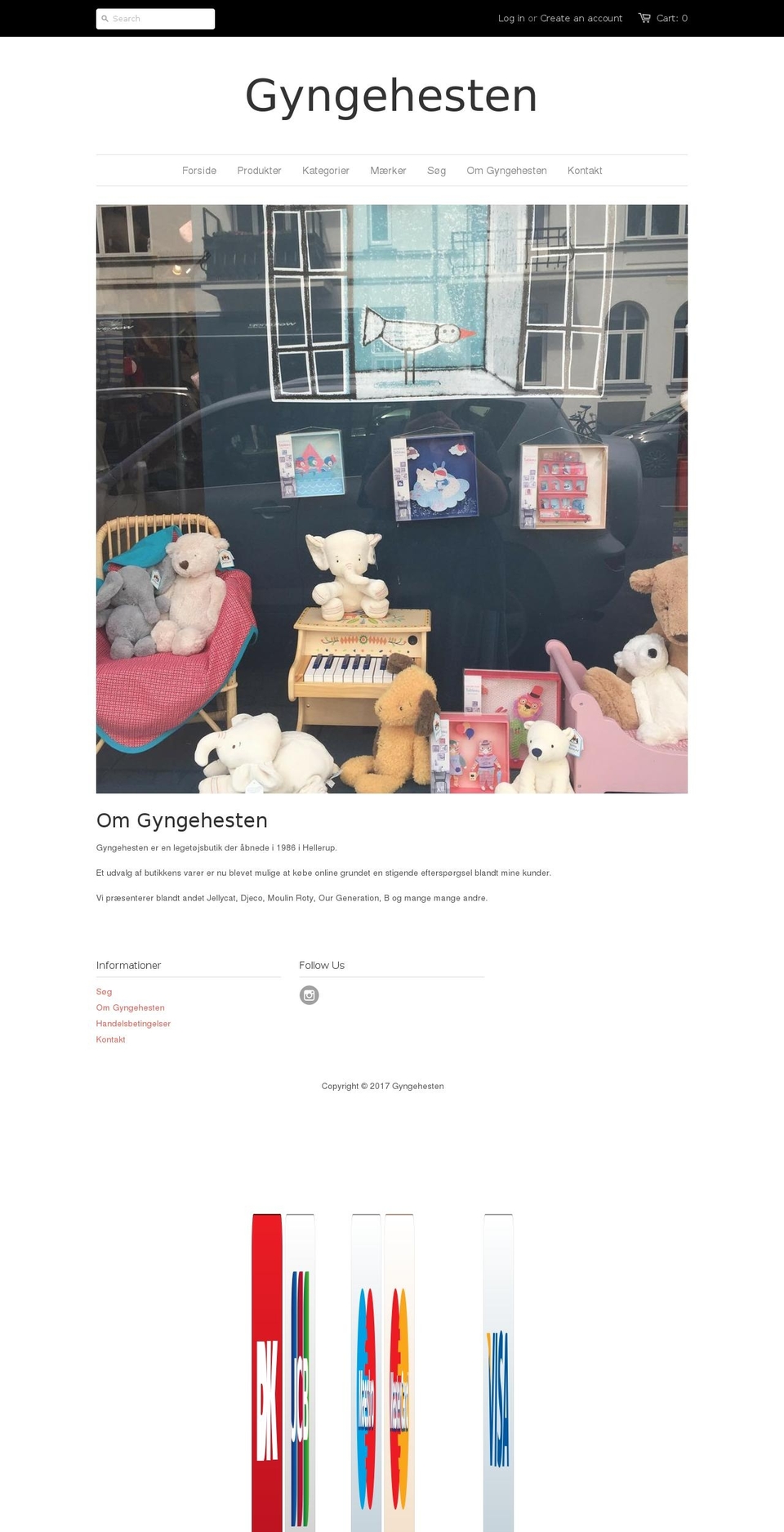 gyngehesten.dk shopify website screenshot