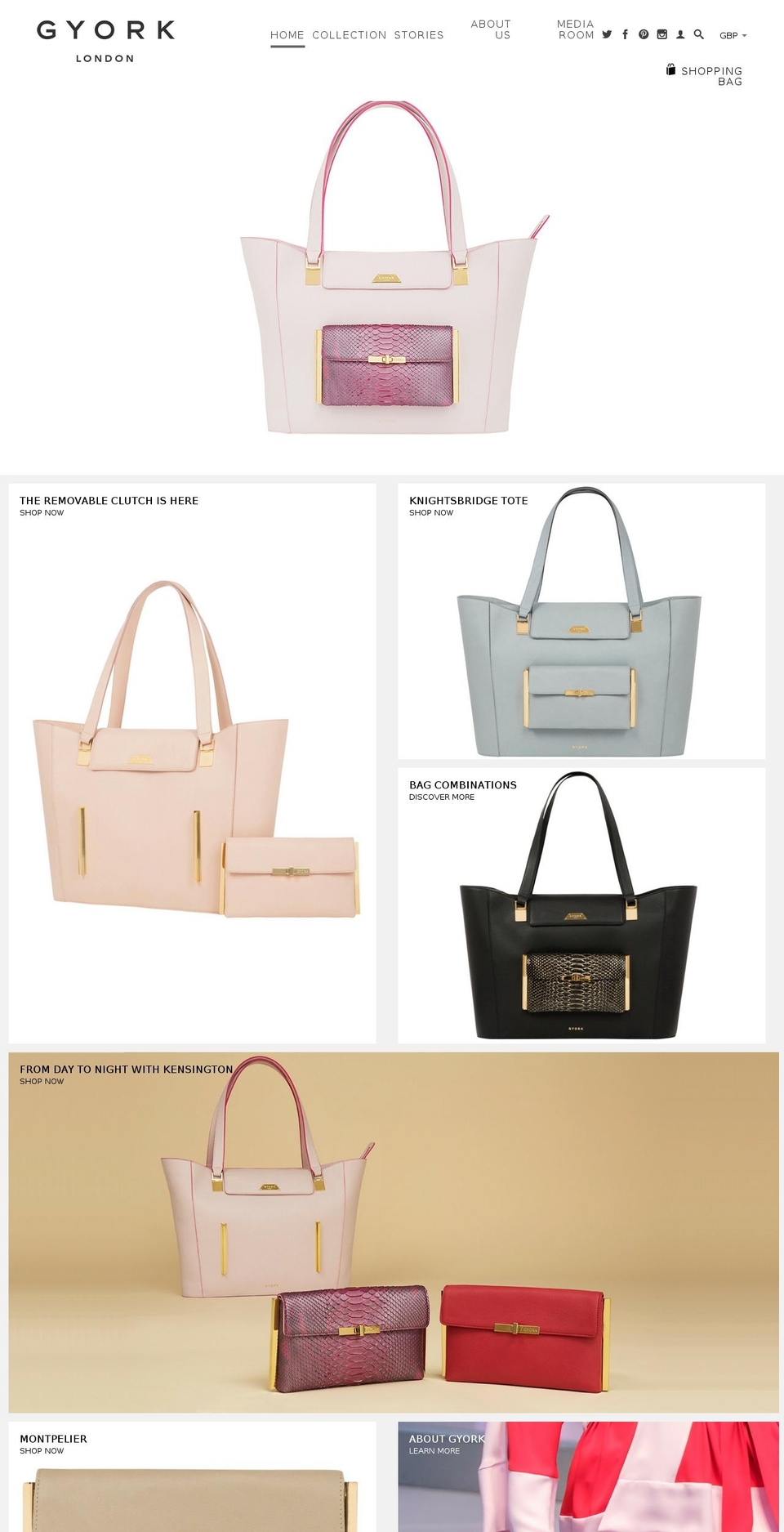 gyorklondon.com shopify website screenshot