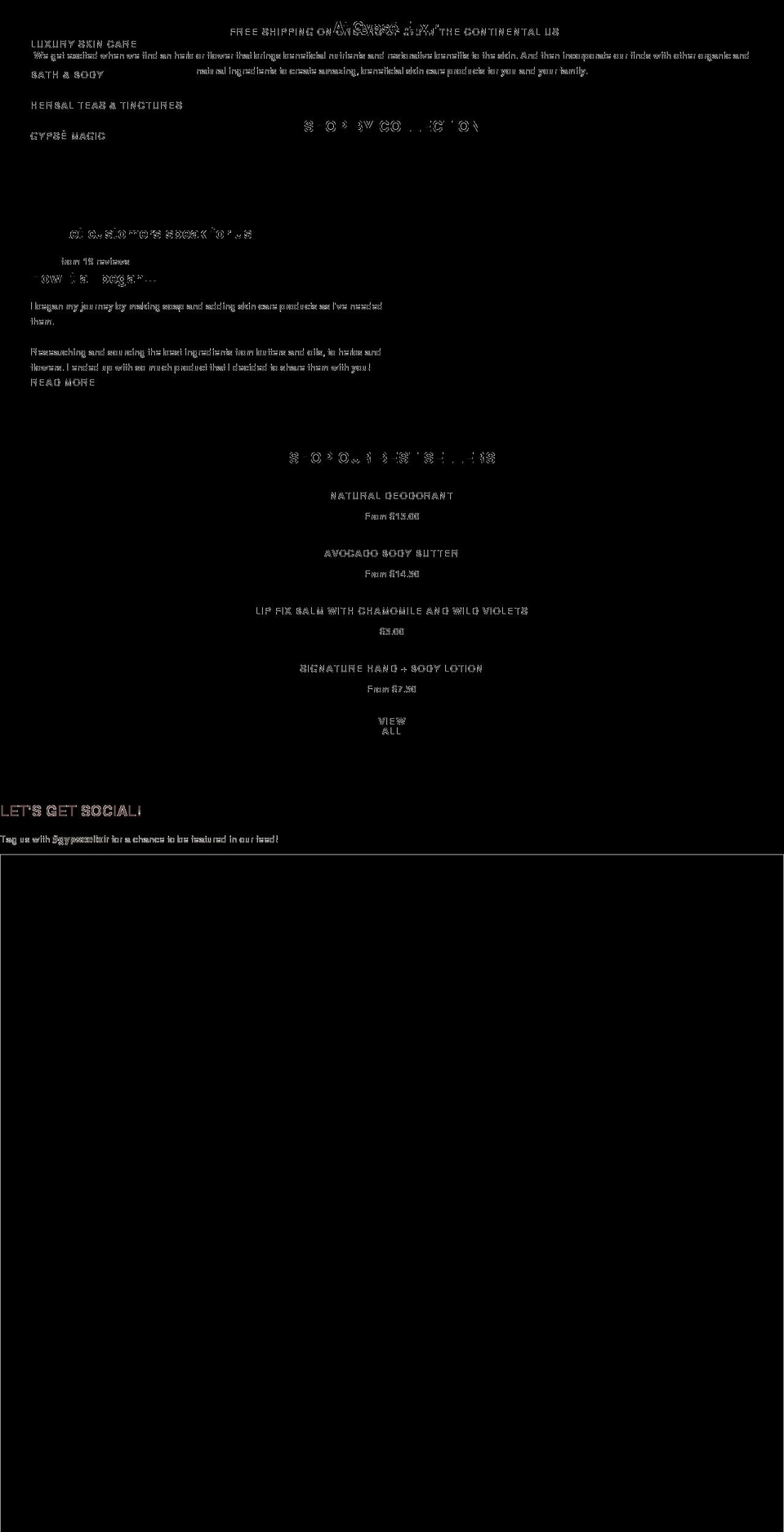 gypseelixir.com shopify website screenshot