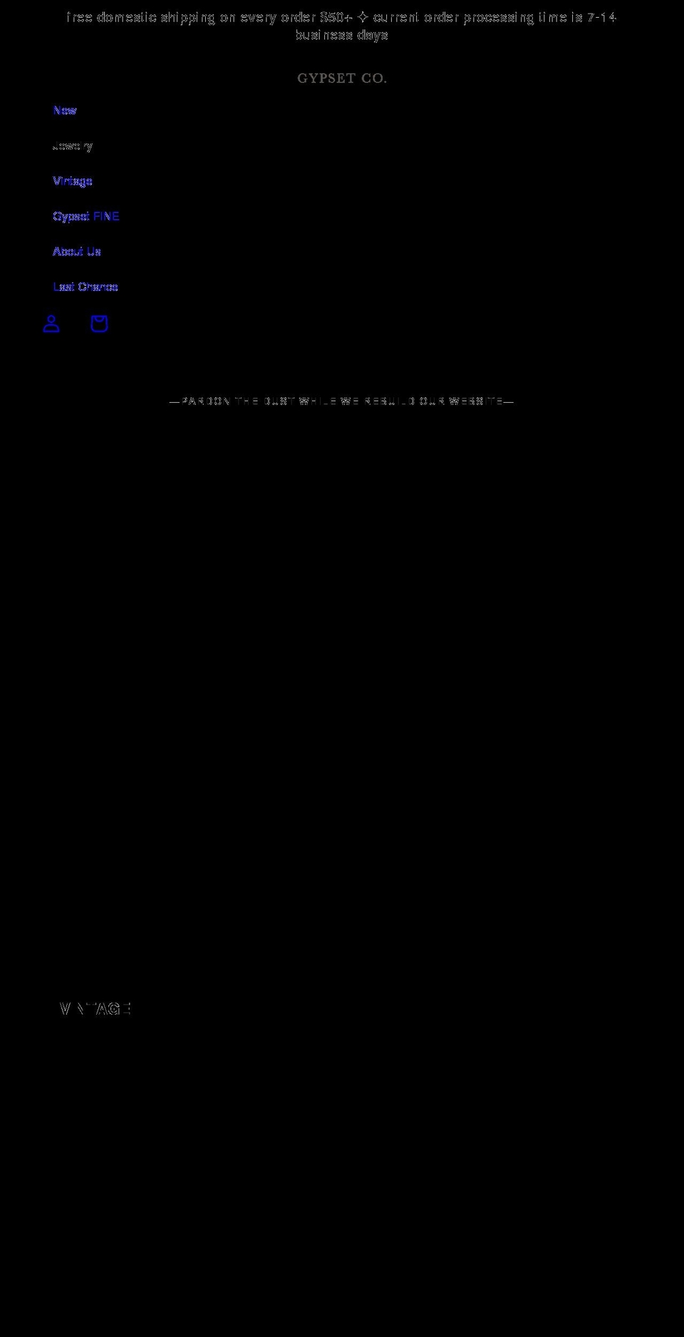 gypsetcollective.com shopify website screenshot