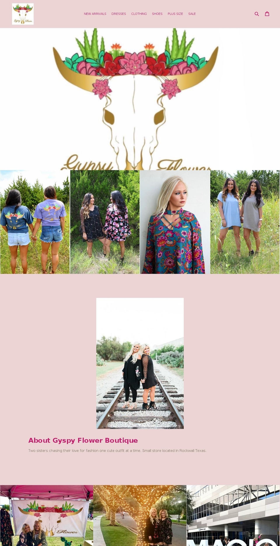 gypsyflowerboutique.com — Shopify storefront screenshot