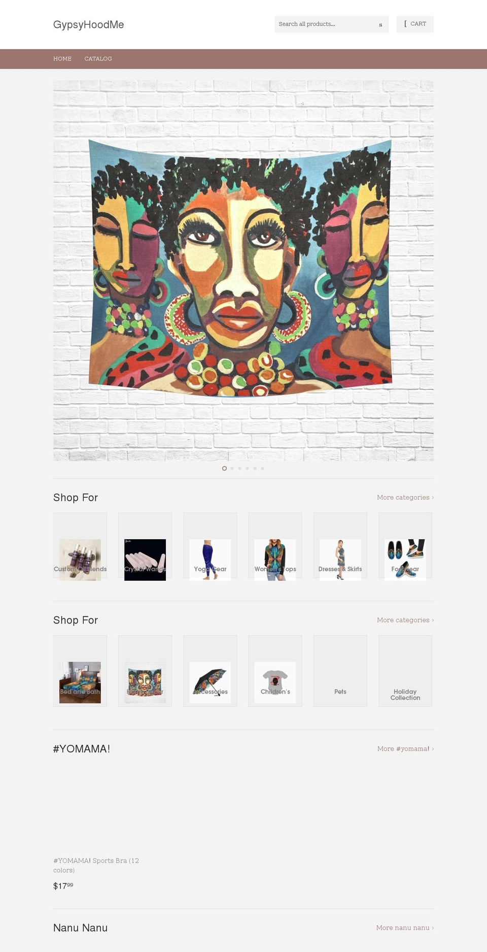 gypsyhood.me shopify website screenshot