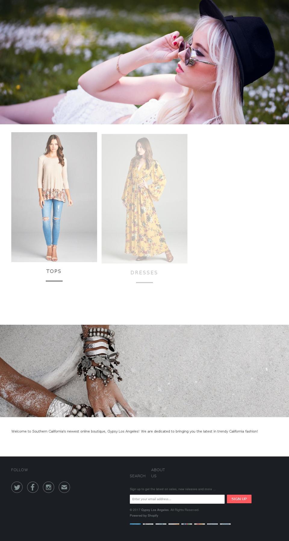 gypsylosangeles.com shopify website screenshot