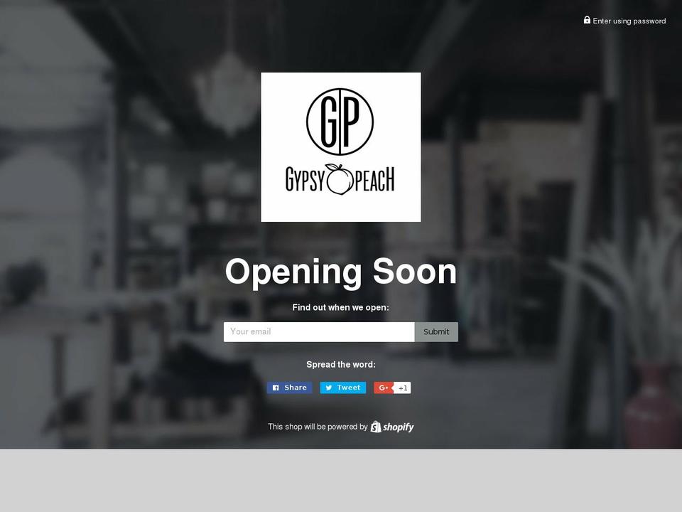 gypsypeachtees.com — Shopify storefront screenshot