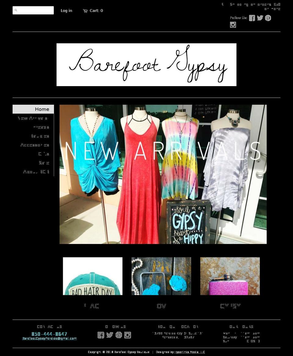 gypsysoleapparel.com — Shopify storefront screenshot