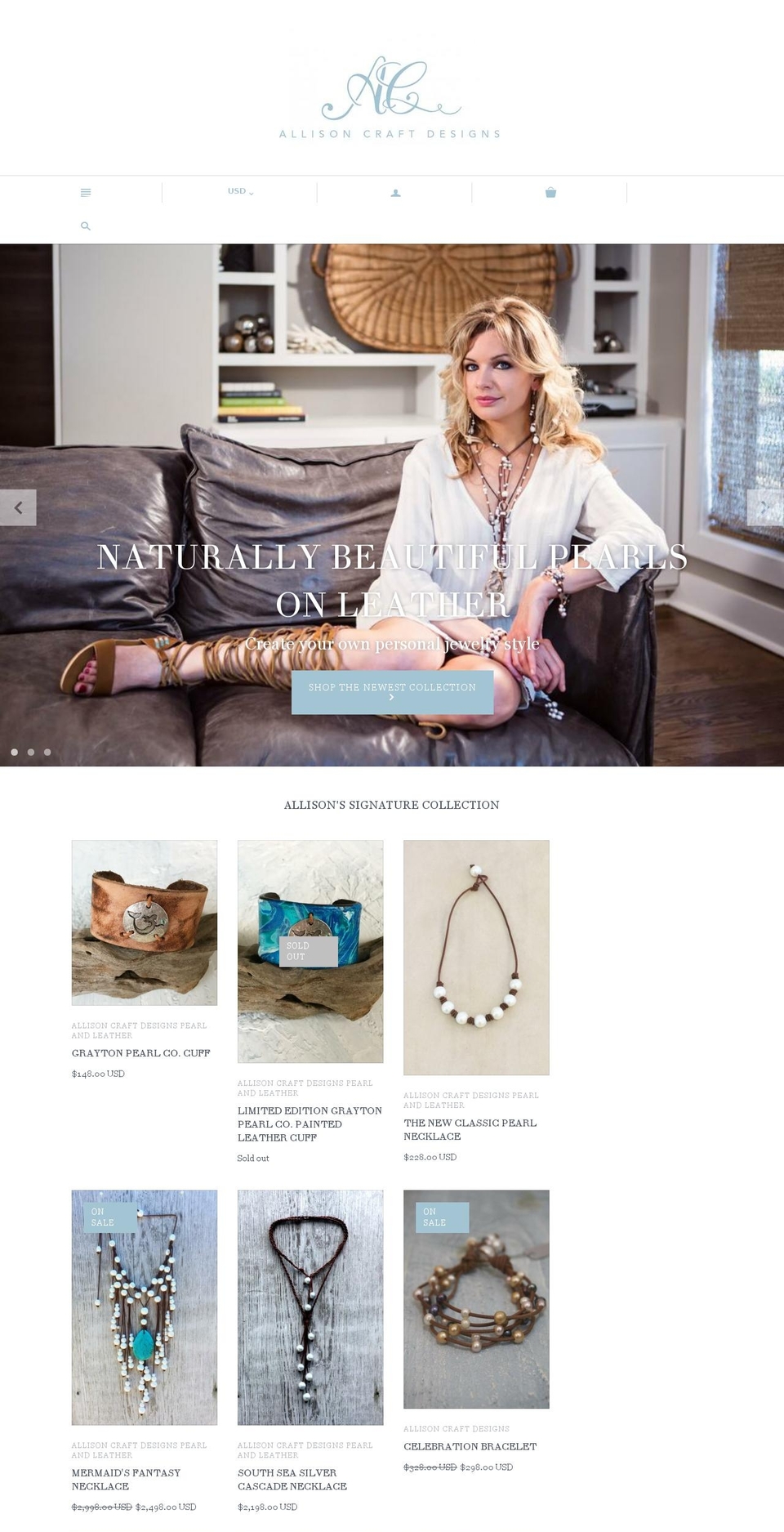 gypsysoulpearls.com — Shopify storefront screenshot