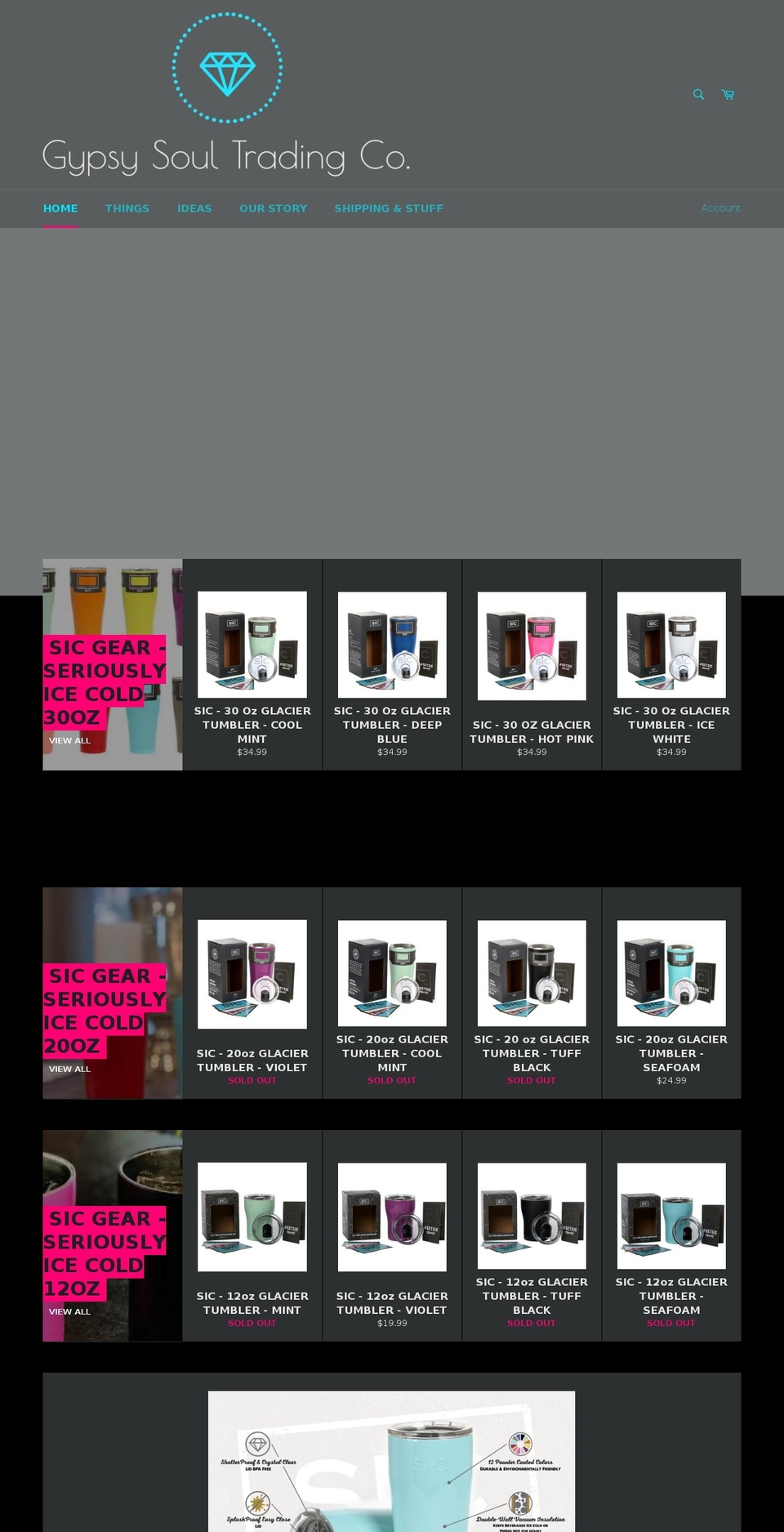 gypsysoultradingcompany.com — Shopify storefront screenshot