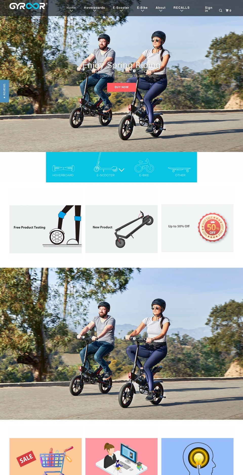 gyroor.com shopify website screenshot