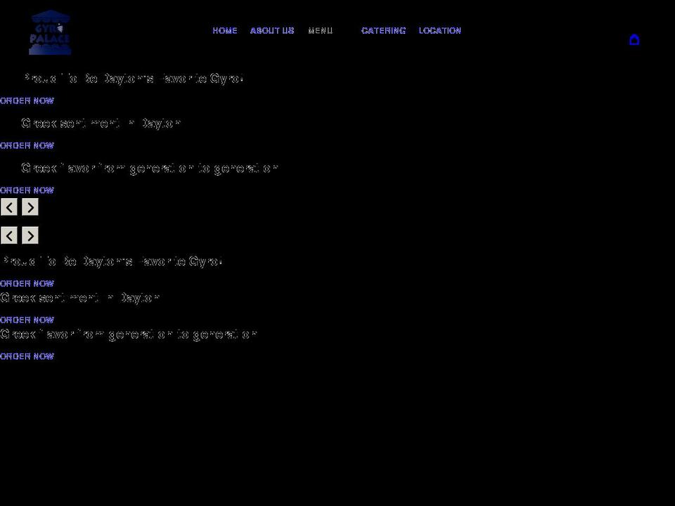 gyropalacebrown.com shopify website screenshot