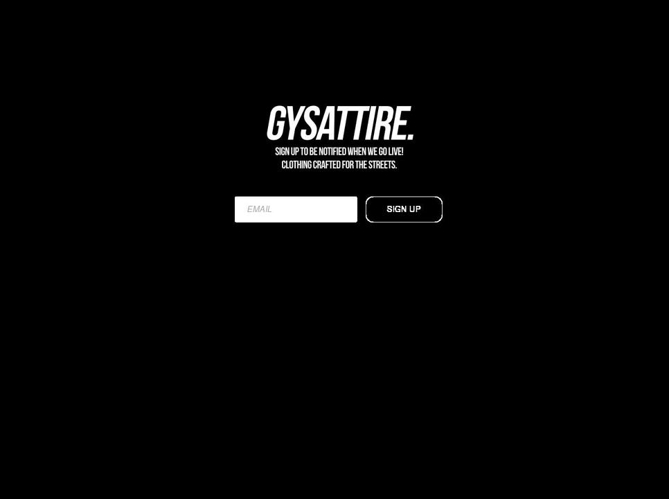 gysattire.com shopify website screenshot