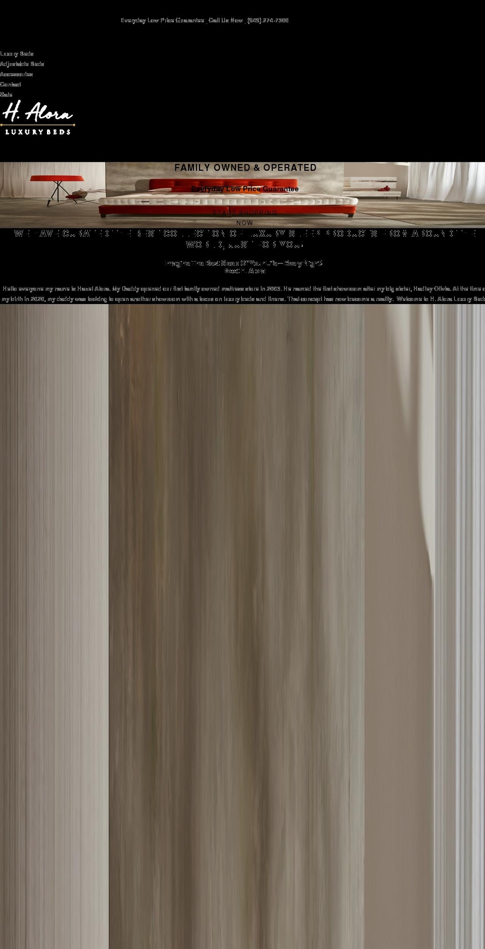 h-alora.com shopify website screenshot