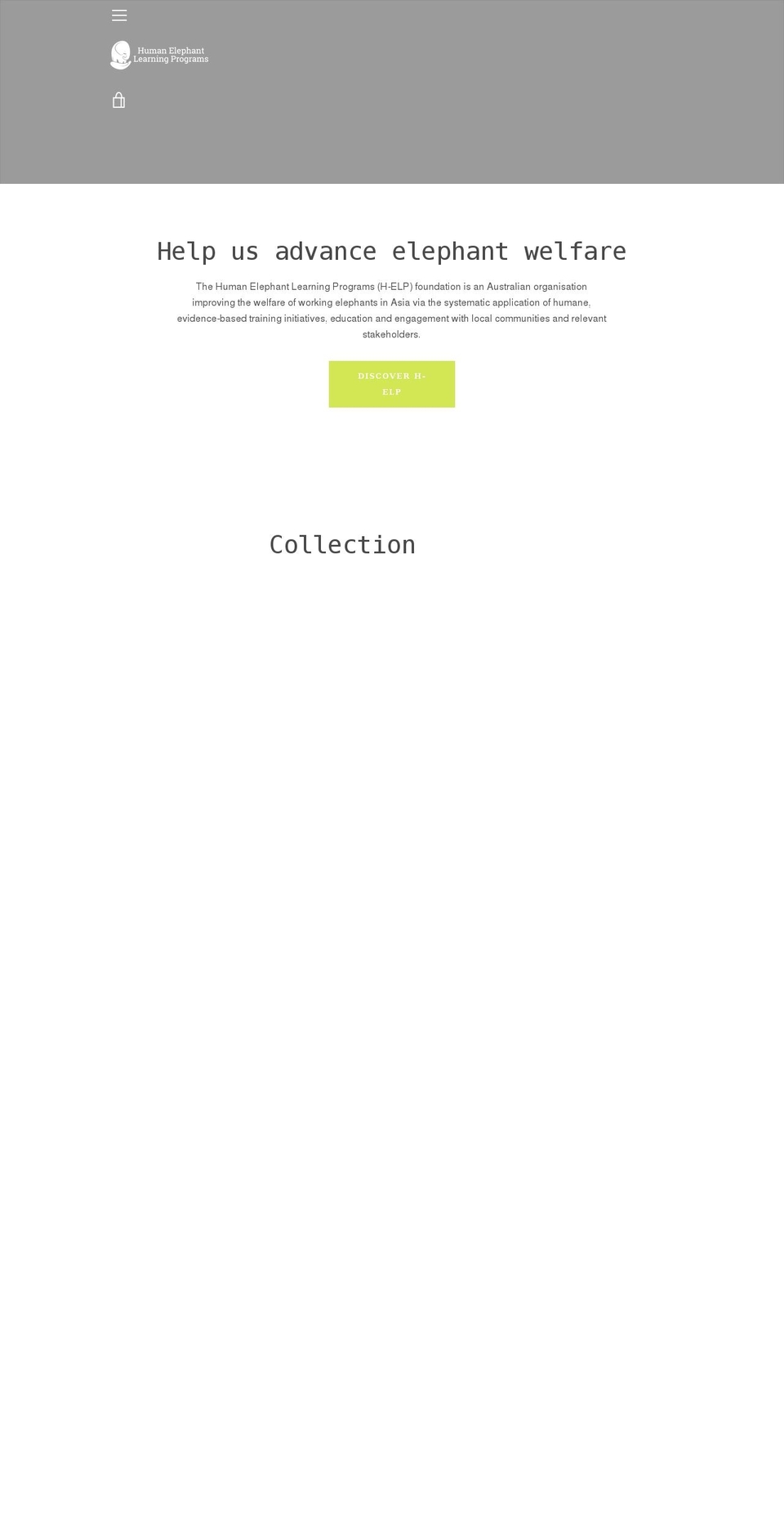 h-elp.myshopify.com shopify website screenshot