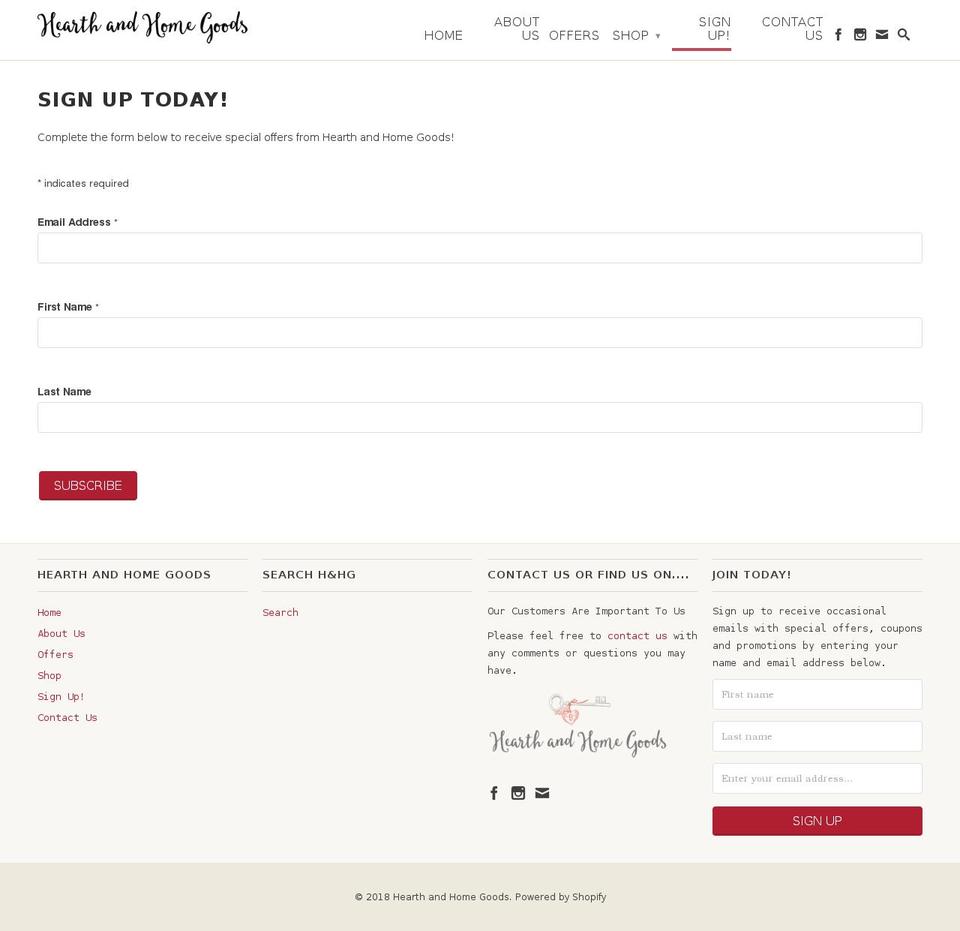 h-hg.com — Shopify storefront screenshot