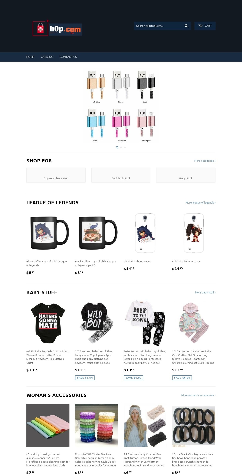 h0p.com shopify website screenshot