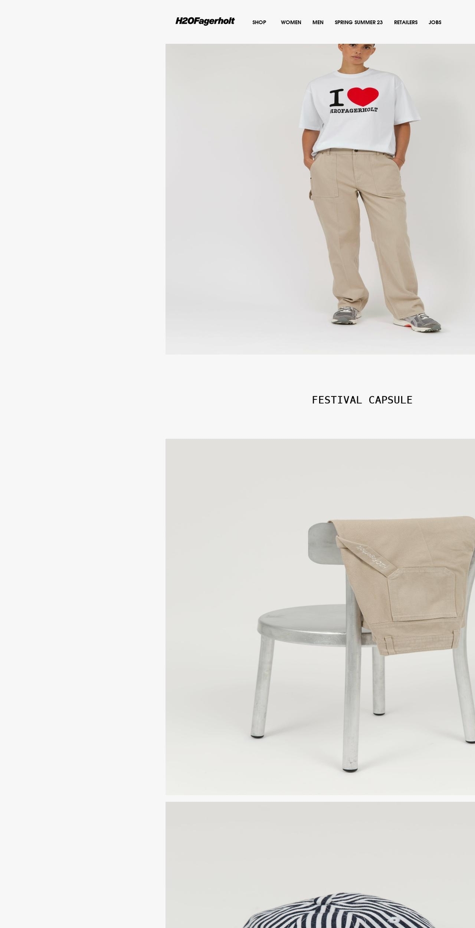 h2ofagerholt.com shopify website screenshot