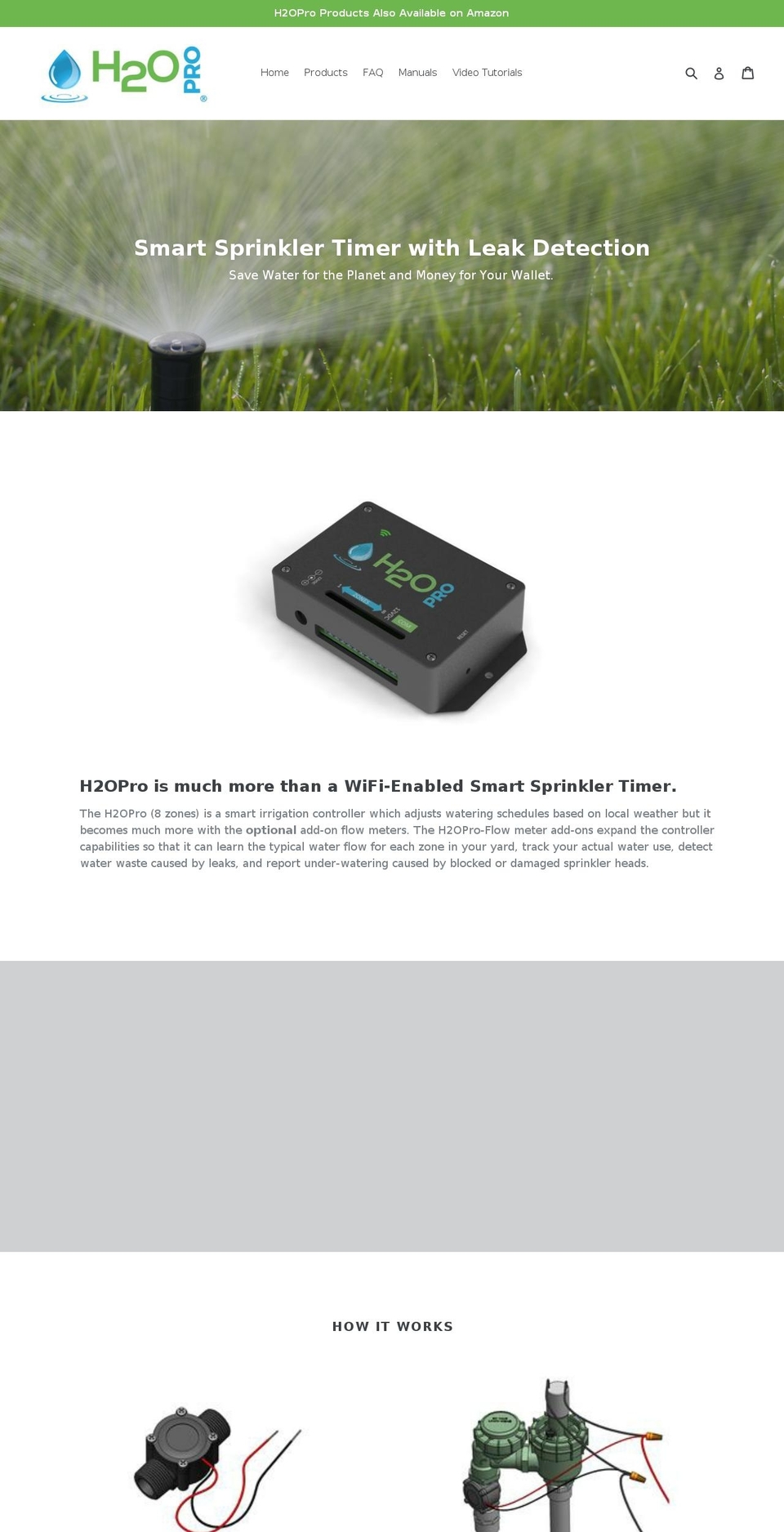h2oprotech.com shopify website screenshot