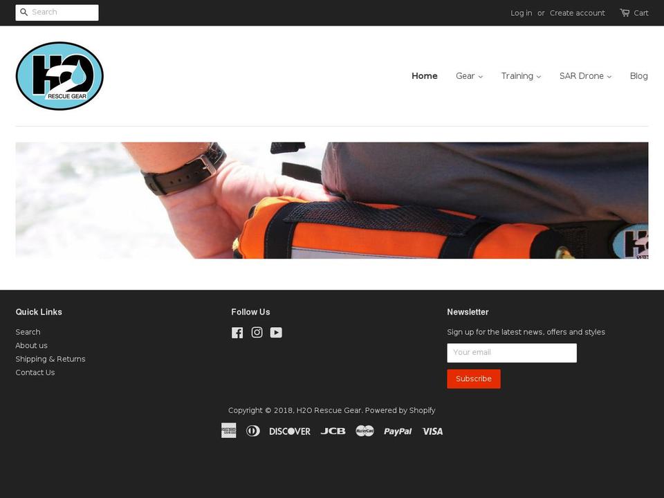 h2orescue.com shopify website screenshot