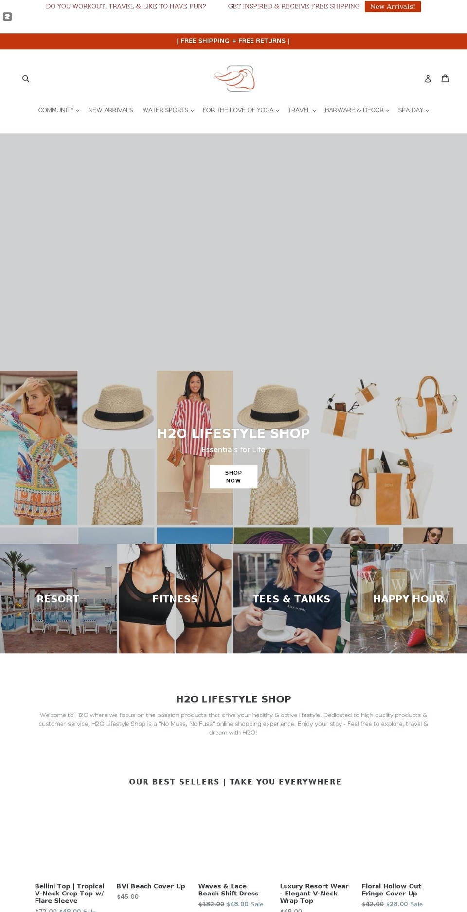 h2owellnesssolutions.com — Shopify storefront screenshot