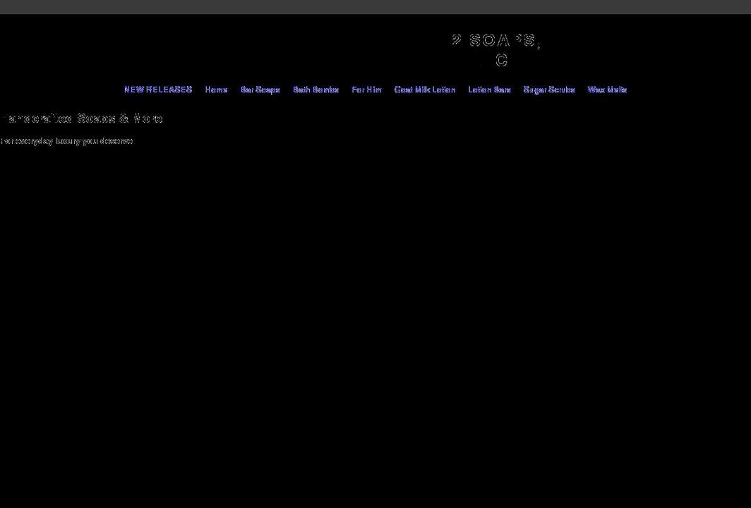 h2soaps.com shopify website screenshot