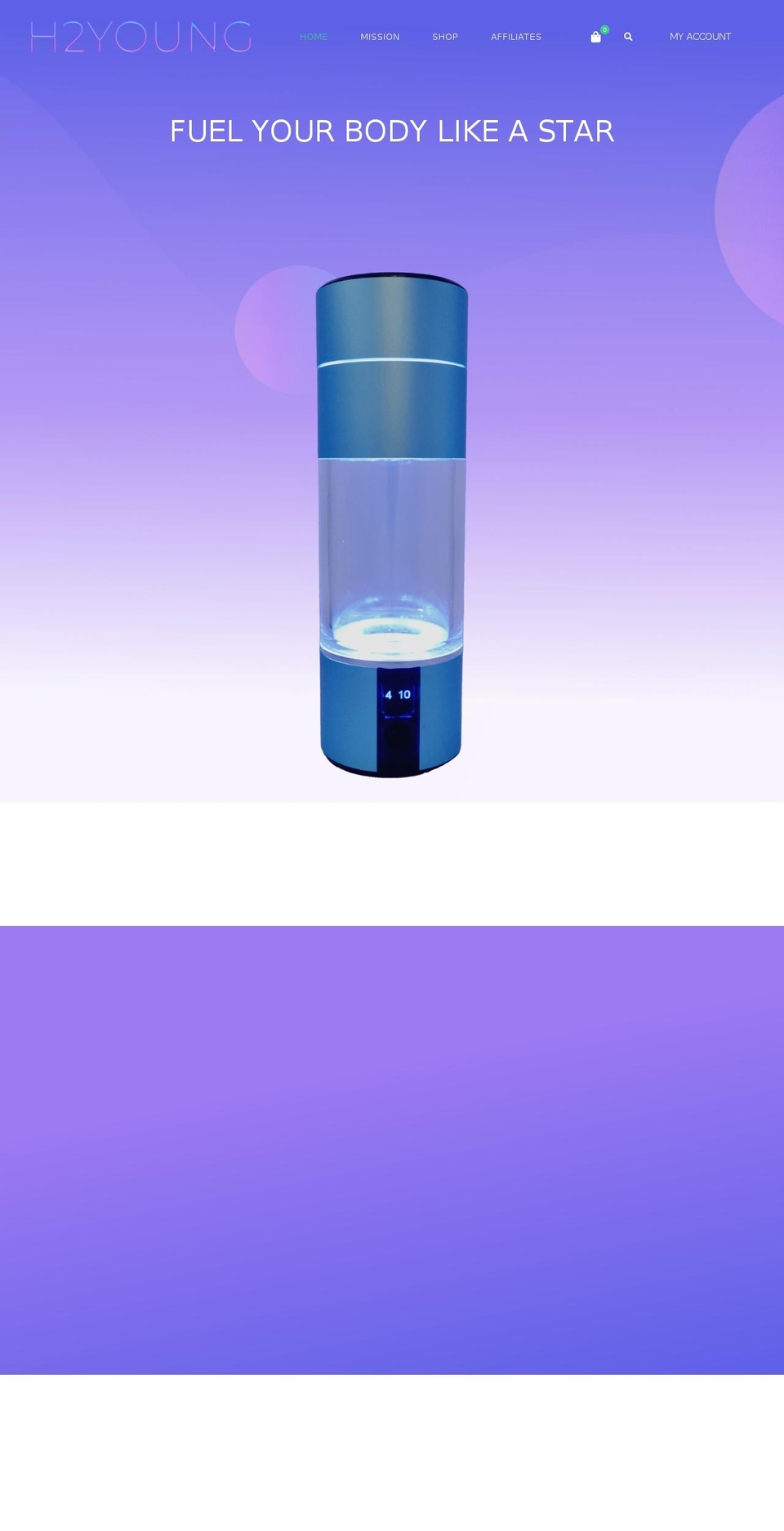h2young.com — Shopify storefront screenshot