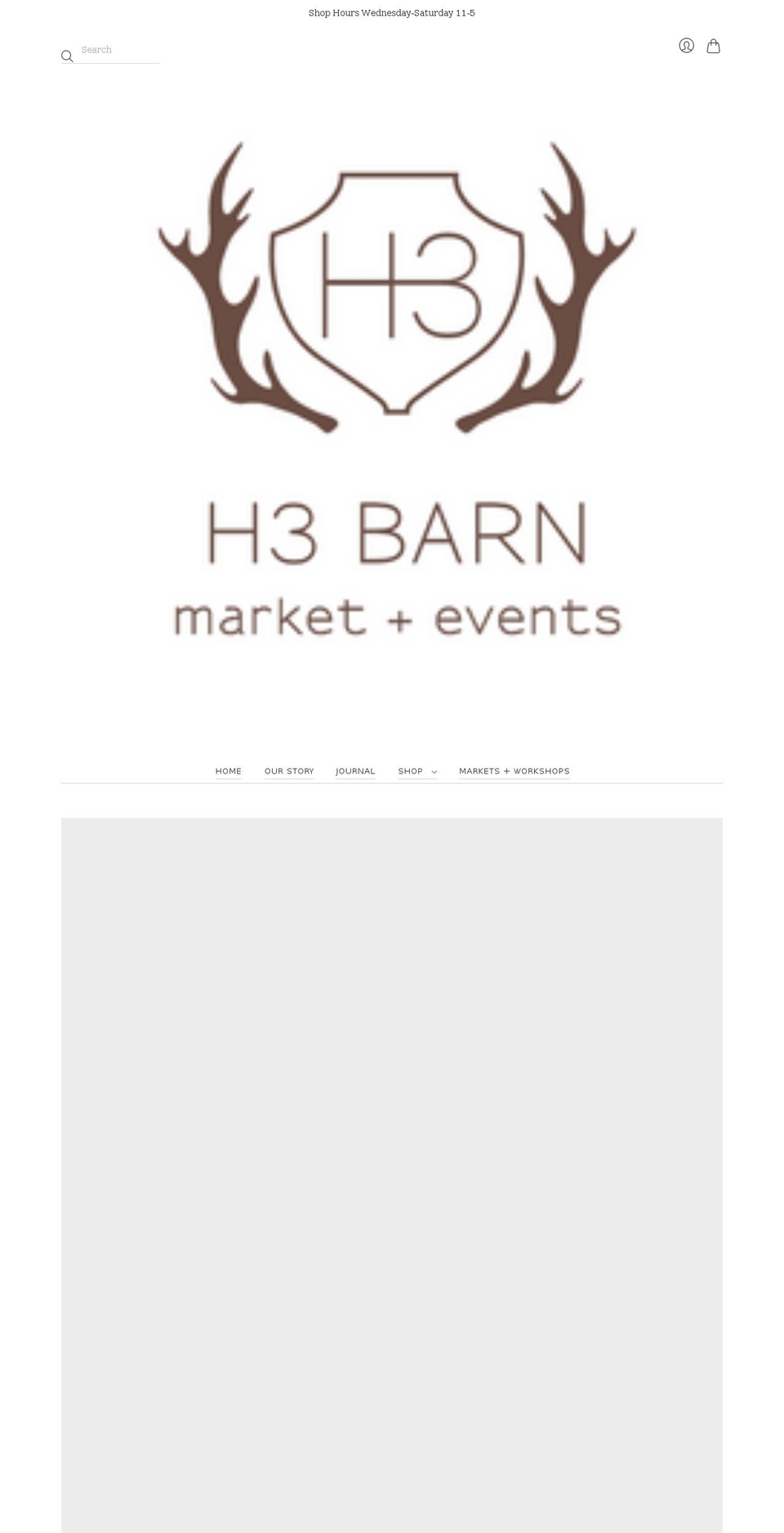h3barn.com shopify website screenshot