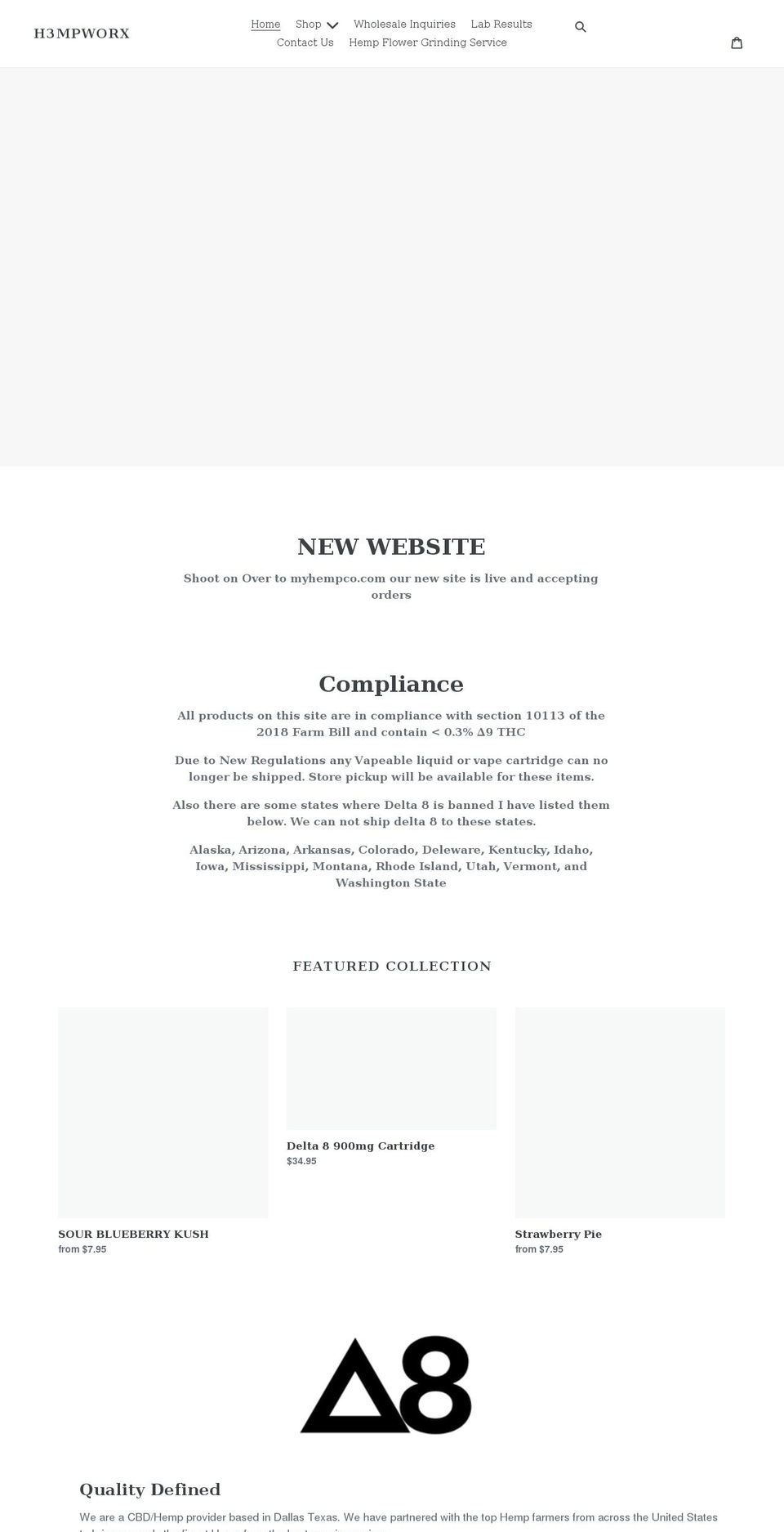 h3mpworx.com shopify website screenshot
