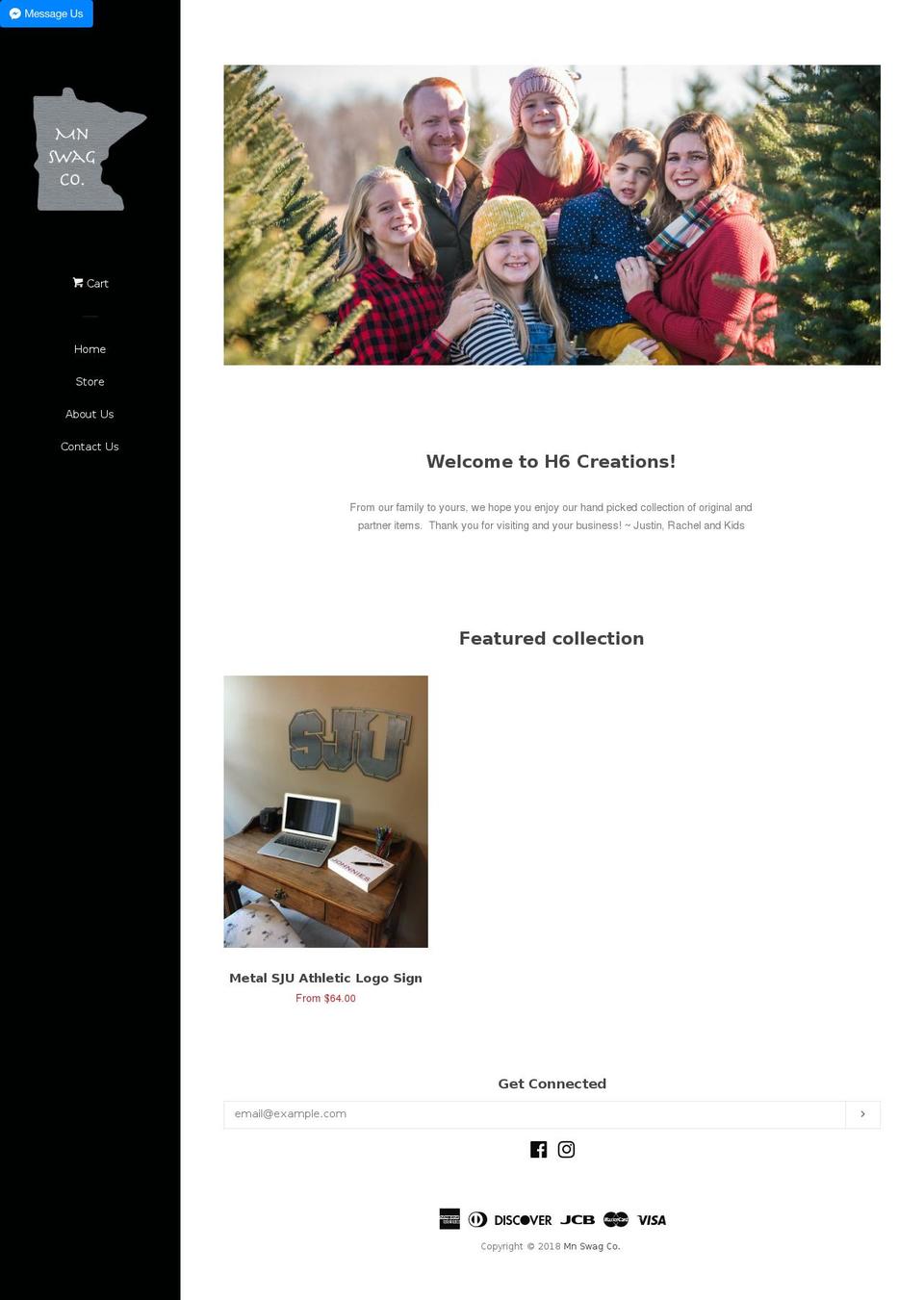 h6creations.com — Shopify storefront screenshot