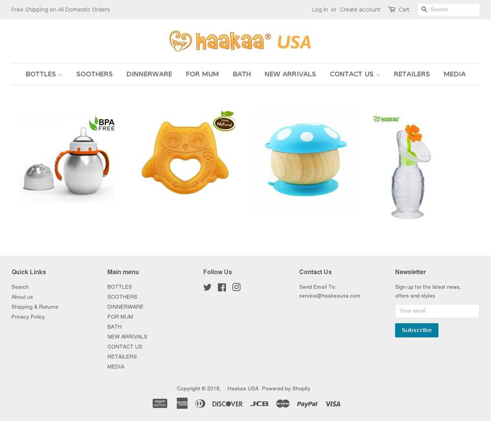 haakaausa.com shopify website screenshot