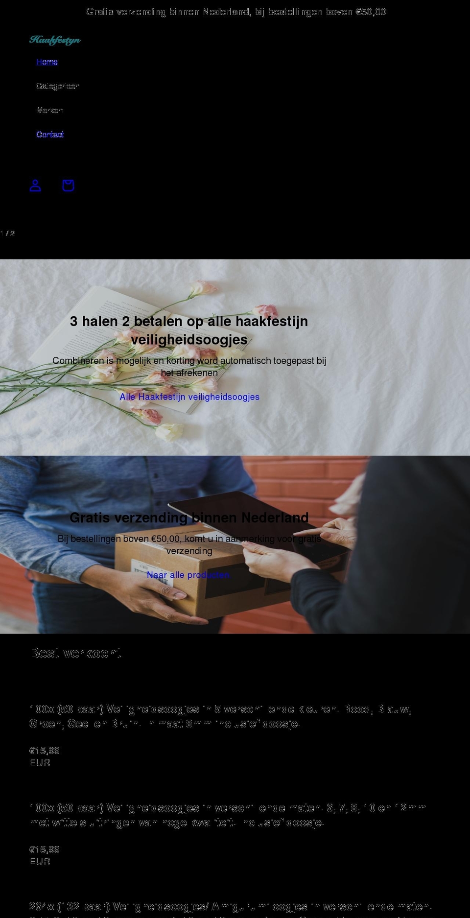haakfestijn.be shopify website screenshot