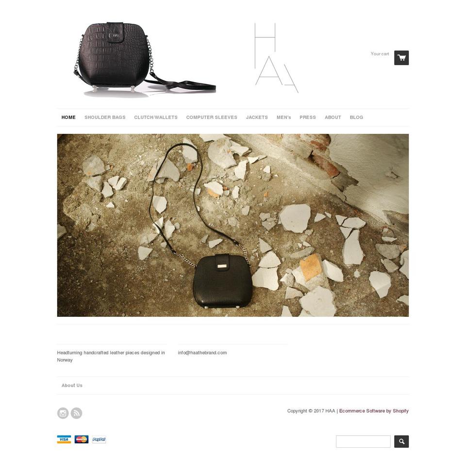 haathebrand.com shopify website screenshot